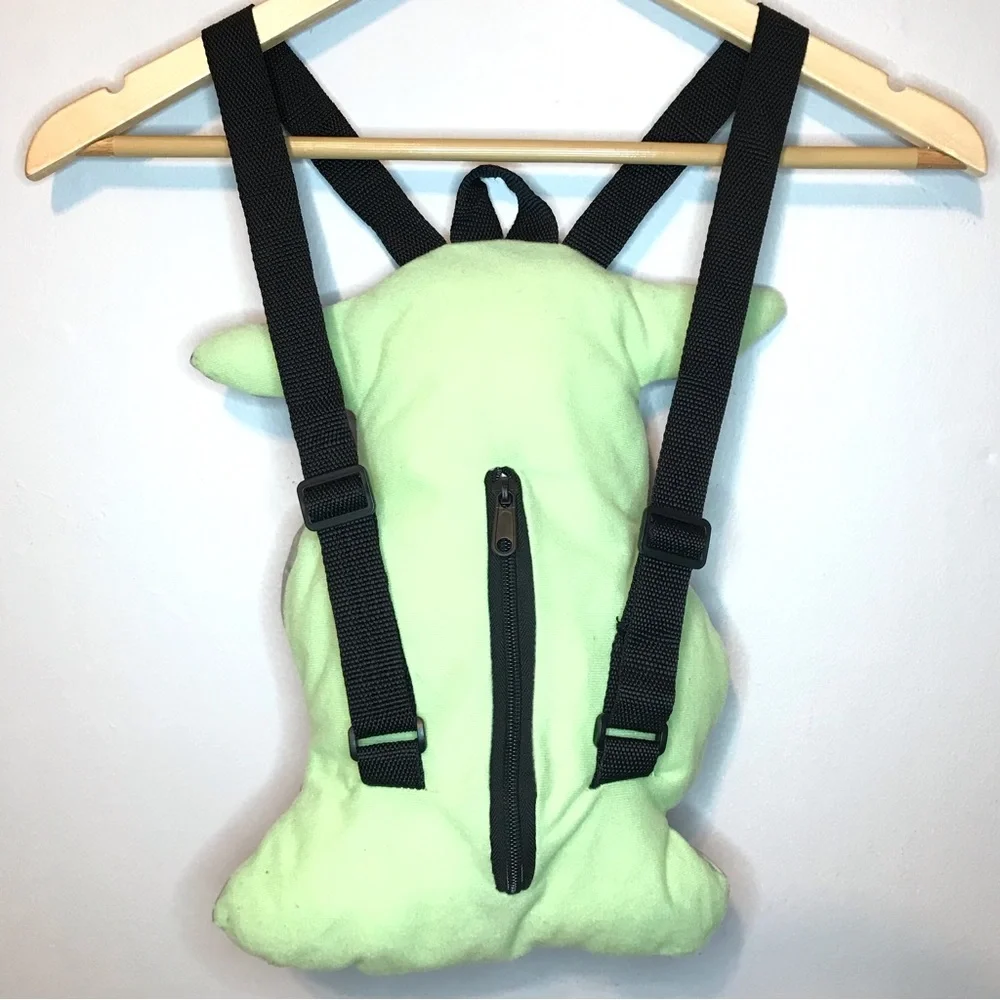 Star Wars Baby Yoda Plush Zip Backpack Kids Bag Boys Or Girls